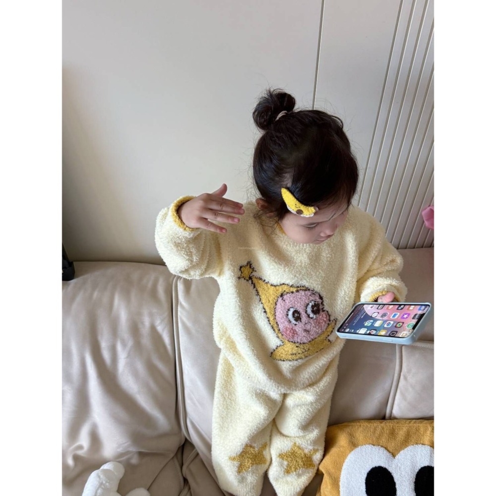 星星人水晶絨套裝/80/90/100/110/120-細節圖3