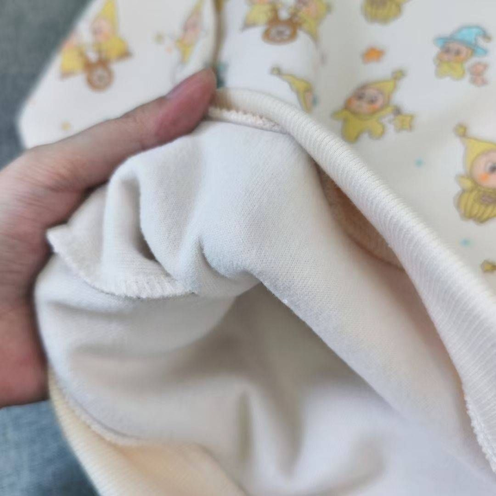 滿印星星人羊絨居家套裝/100/110/120-細節圖3