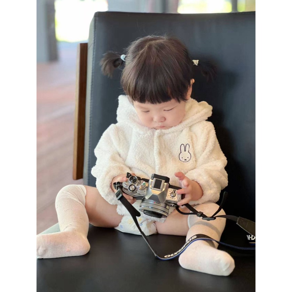 米菲兔造型連帽包屁衣/80/90/100-細節圖5