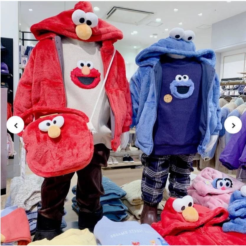 芝麻街立體造型連帽外套/100/110/120/130-細節圖2