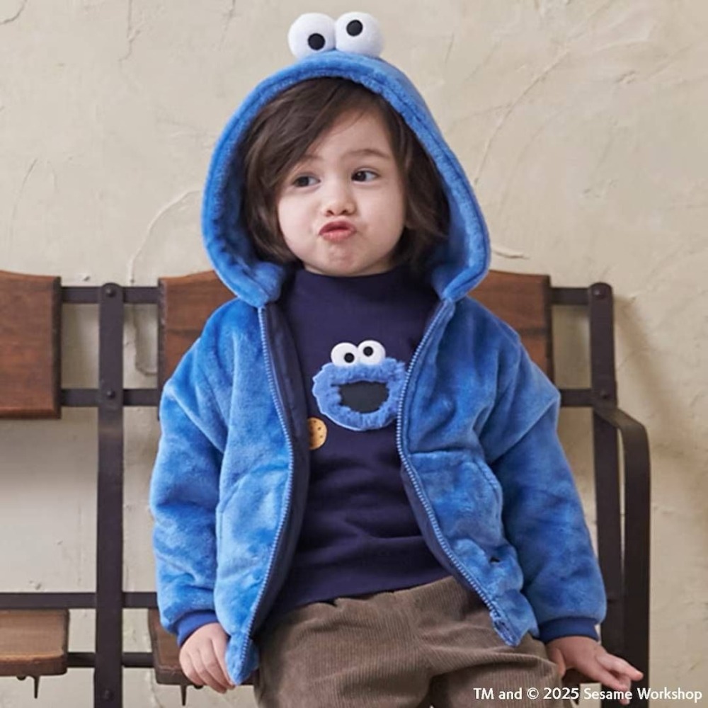 芝麻街立體造型連帽外套/100/110/120/130-細節圖4