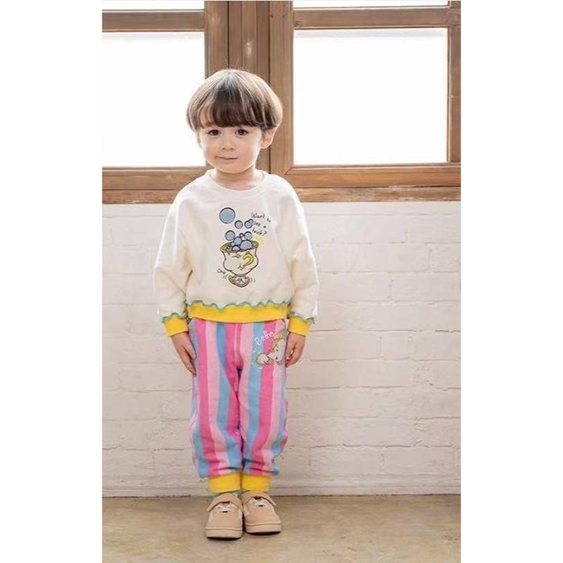 美女與野獸配角活潑套裝(上衣+長褲)/100/110-細節圖2