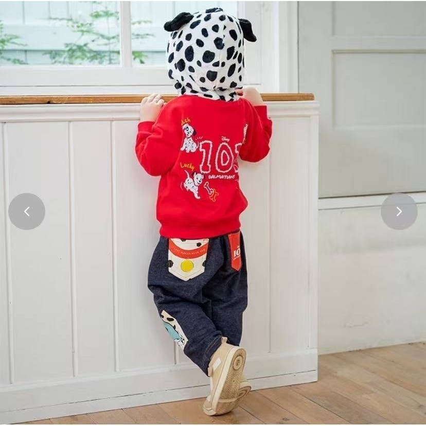 101忠狗造型連帽套裝(上衣+長褲)/100/110/120-細節圖4