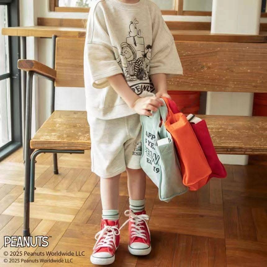 日單史努比帆布斜背包3色-細節圖6