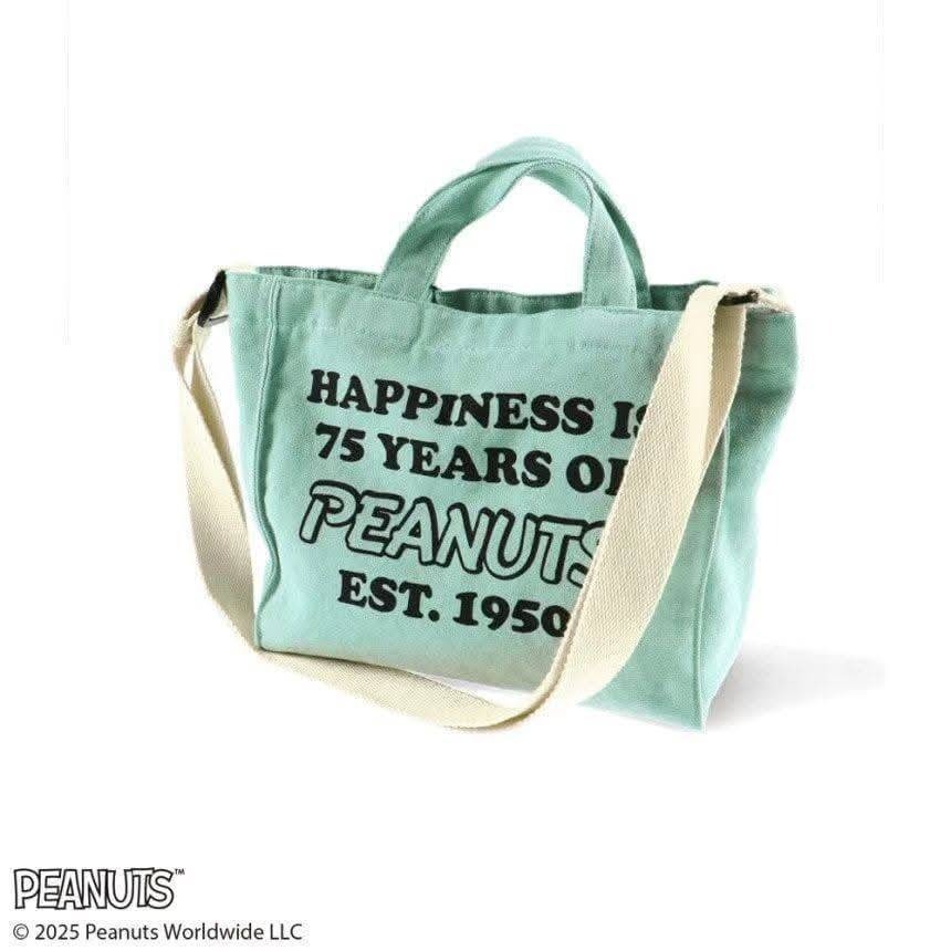 日單史努比帆布斜背包3色-細節圖9