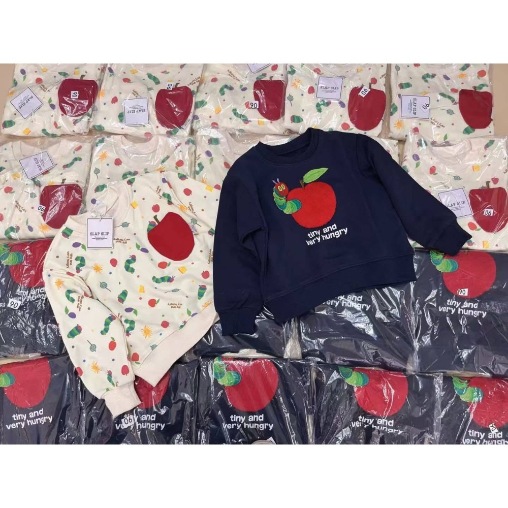 好餓的毛毛蟲長袖上衣/90/100/110/120/130-細節圖3