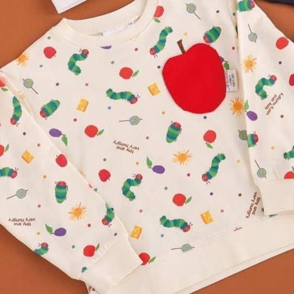 好餓的毛毛蟲長袖上衣/90/100/110/120/130-規格圖3