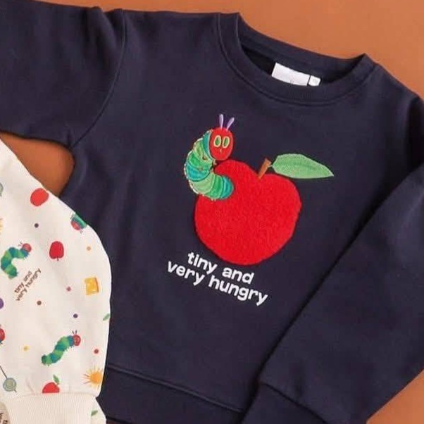 好餓的毛毛蟲長袖上衣/90/100/110/120/130-規格圖3