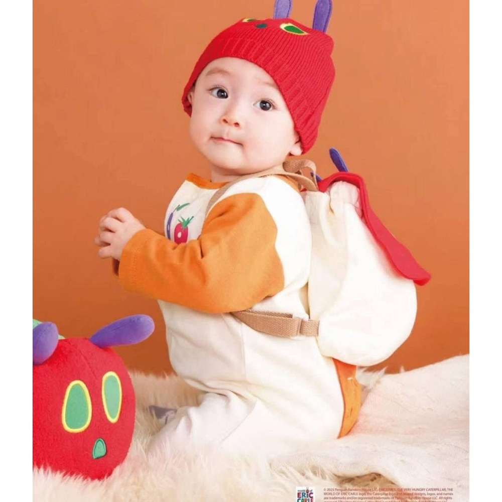 好餓的毛毛蟲兒童後背包27*25cm-細節圖2