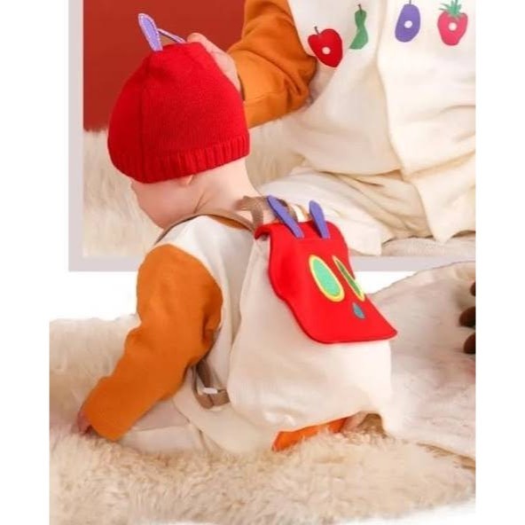 好餓的毛毛蟲兒童後背包27*25cm-細節圖4