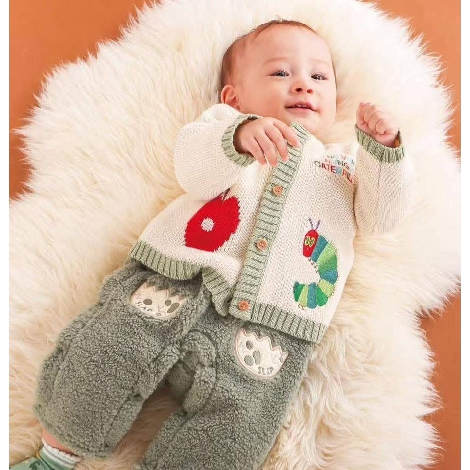 好餓的毛毛蟲針織外套/80/90/100/110/120/130-細節圖2