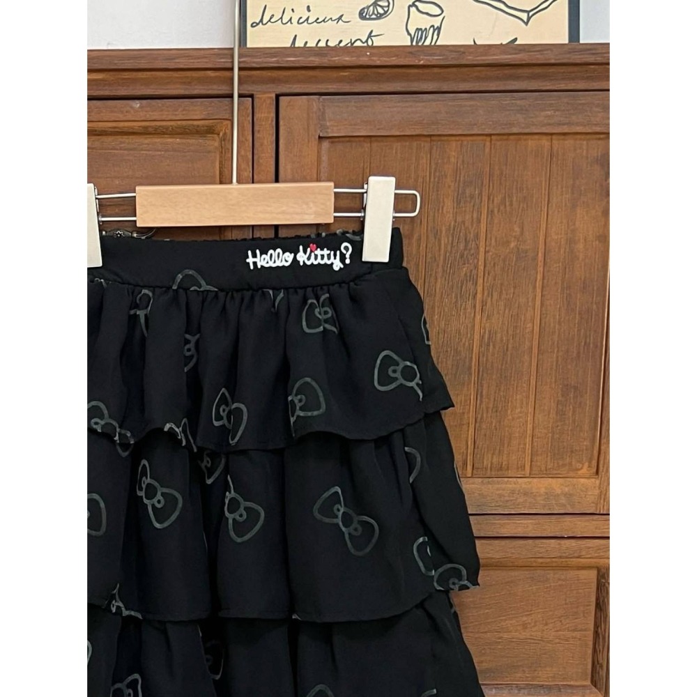 KITTY滿印蝴蝶結蛋糕長裙/100/110/120-細節圖7