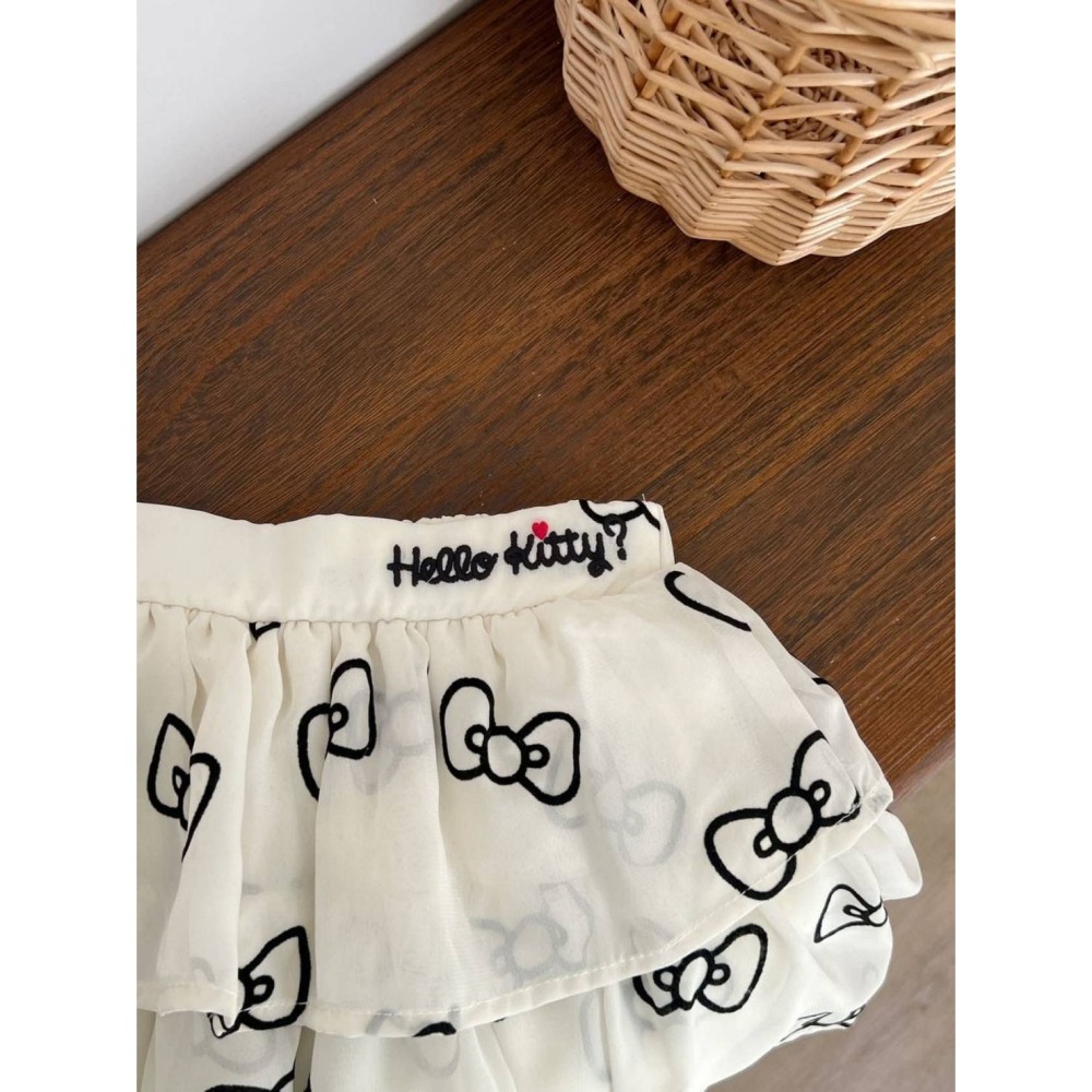 KITTY滿印蝴蝶結蛋糕長裙/100/110/120-細節圖9