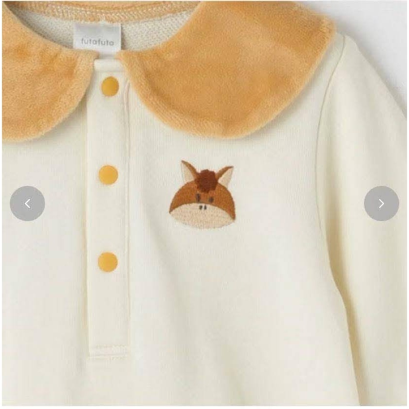 futafuta2026年新款造型海軍領新年上衣/90/100/110-細節圖2