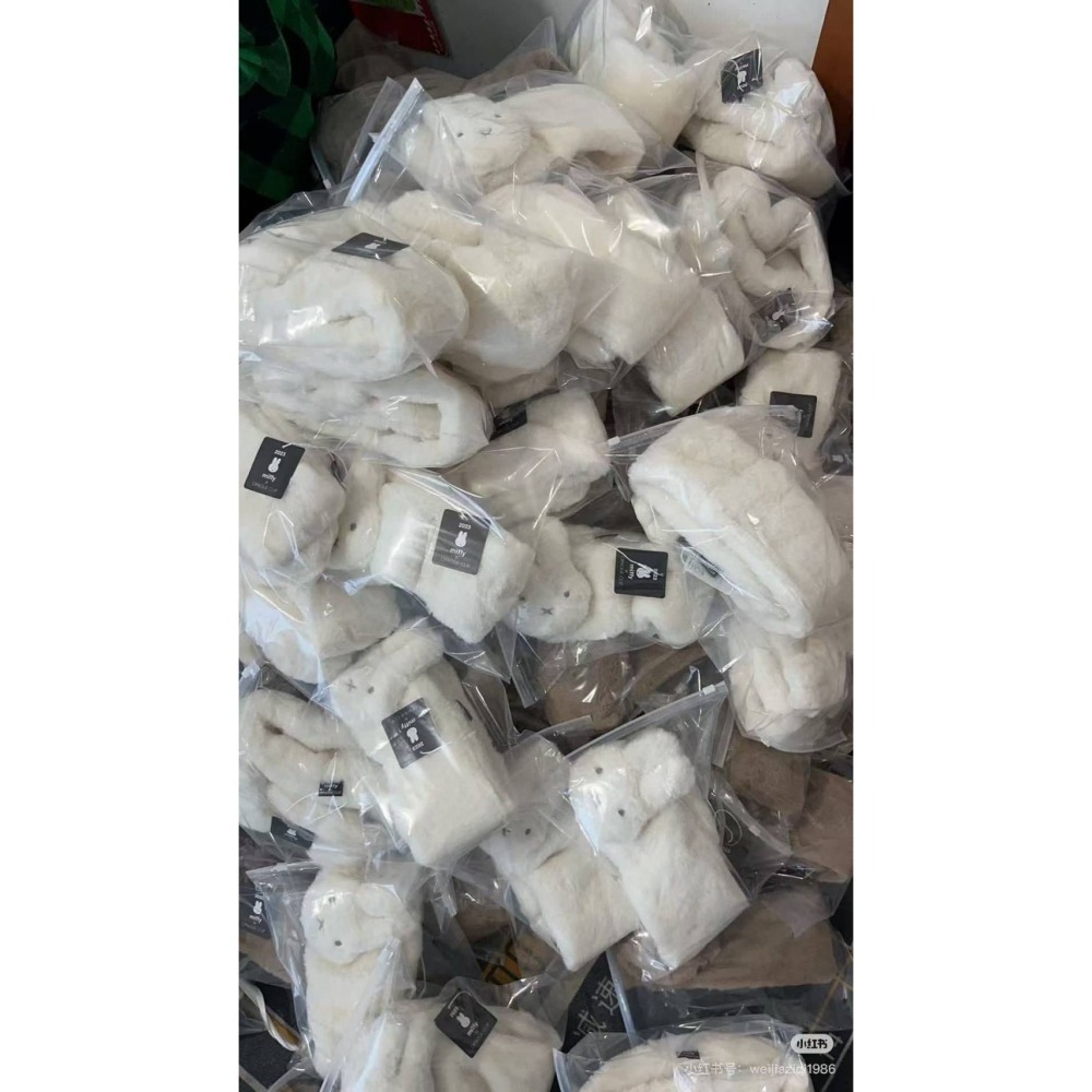 仿兔絨米菲圍巾/親子款-細節圖2