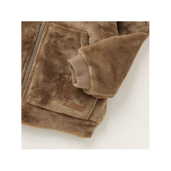 Petit main米菲兔毛絨造型連帽外套/90/100/110/120-細節圖8