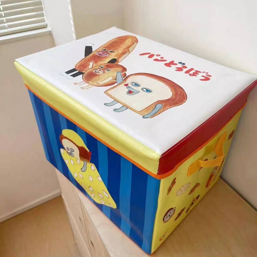 麵包小偷可以坐的收納箱!!可折疊收納玩具箱41*28*30cm-細節圖2