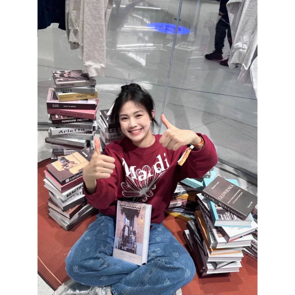 Mardi小雛菊酒紅色款版長袖上衣/100/110/120/M/L-細節圖6