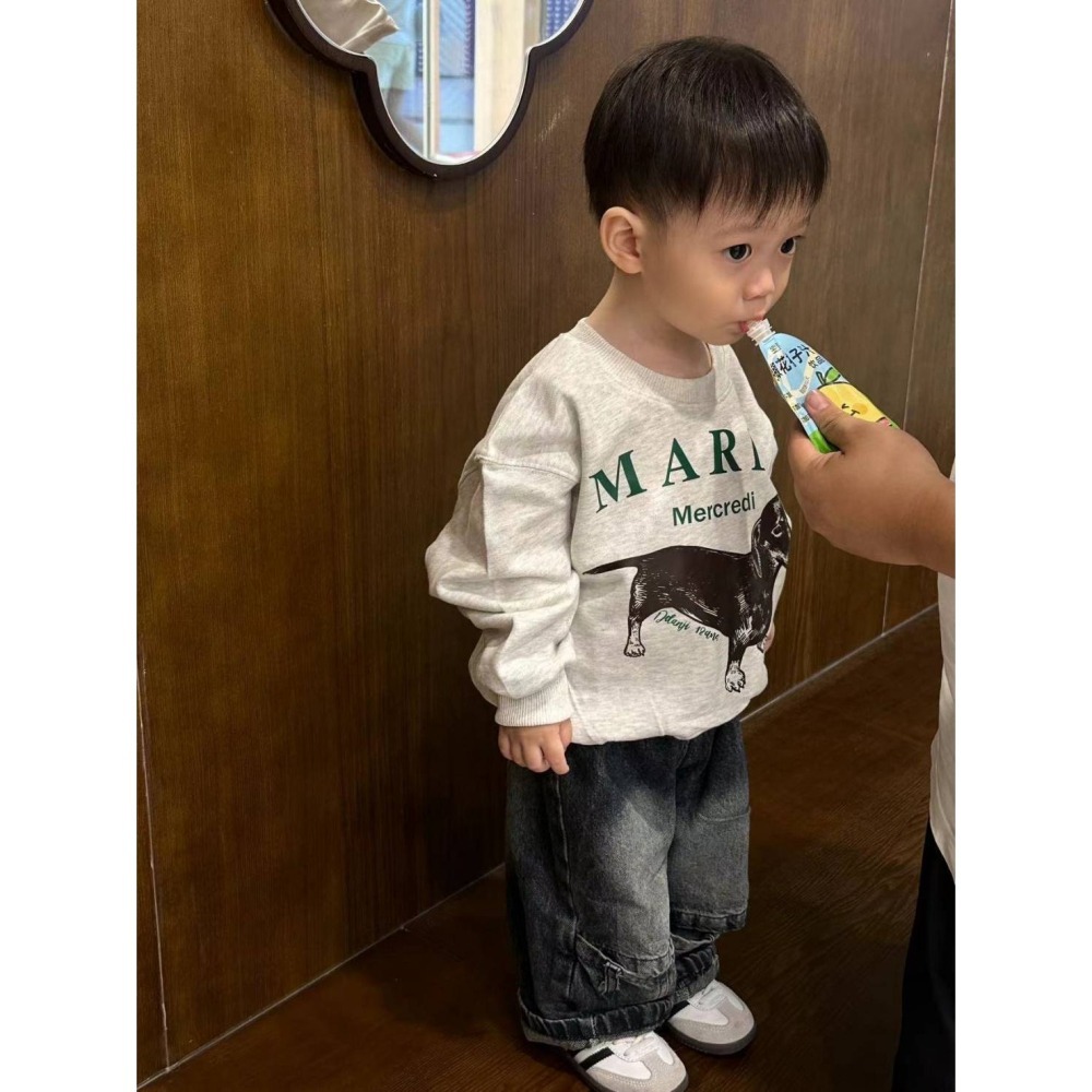 Mardi臘腸狗寬款版長袖上衣/90/100/110/120/M/L-細節圖8