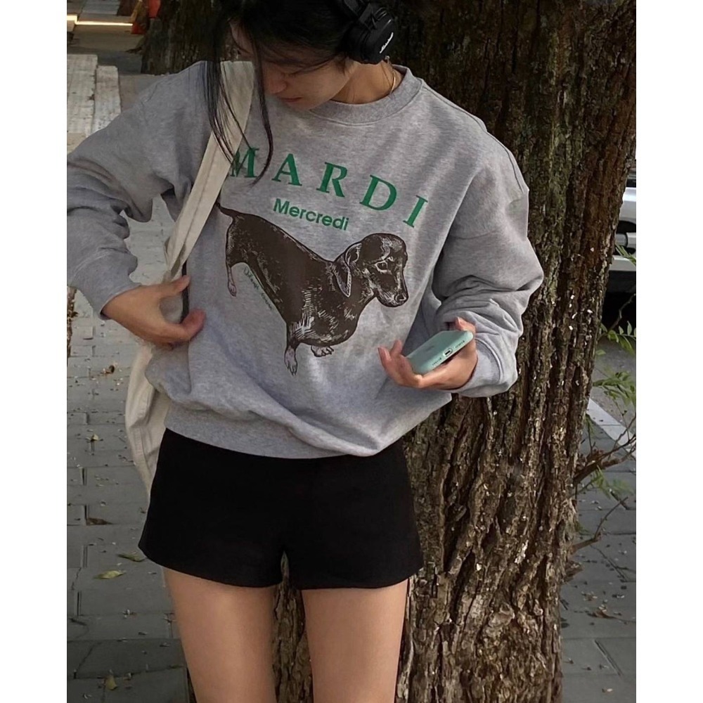 Mardi臘腸狗寬款版長袖上衣/90/100/110/120/M/L-規格圖8