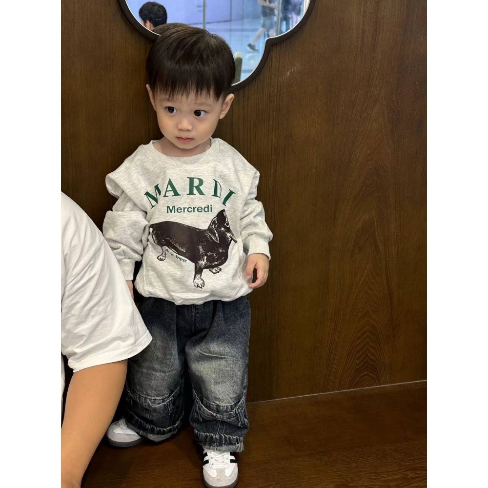 Mardi臘腸狗寬款版長袖上衣/90/100/110/120/M/L-規格圖8