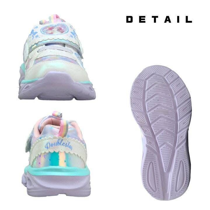 日單彩虹小馬翅膀閃燈鞋亮燈鞋/白色/紫色-細節圖3