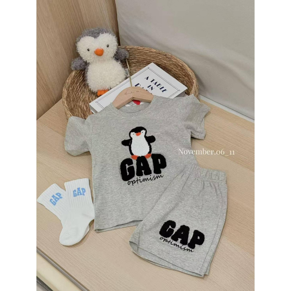 GAP立體毛巾繡套裝/90/100/110/120/130-細節圖6