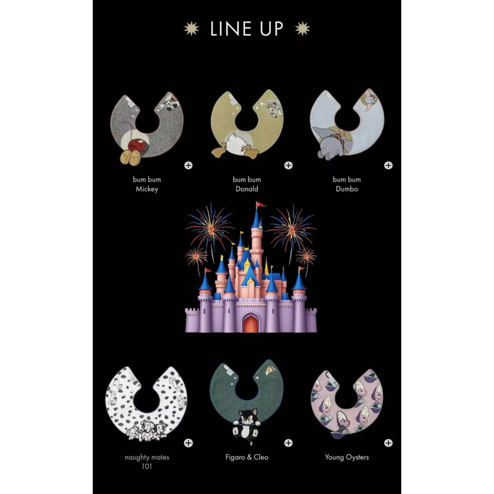 迪士尼明星人物造型圓領口水巾-細節圖9