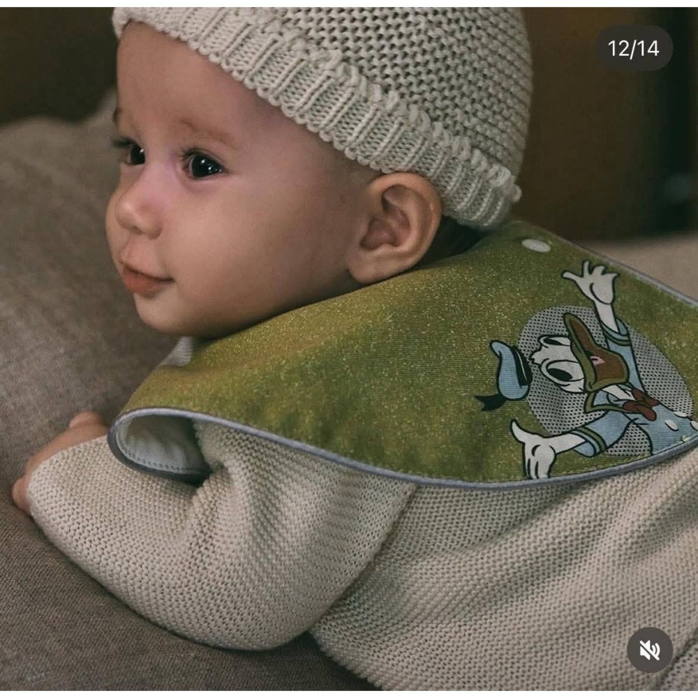 迪士尼明星人物造型圓領口水巾-細節圖6