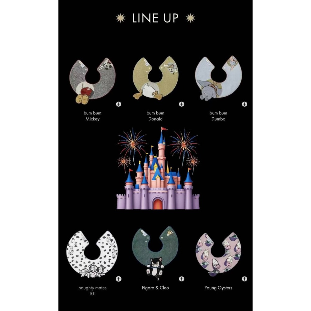 迪士尼明星人物造型圓領口水巾-細節圖9