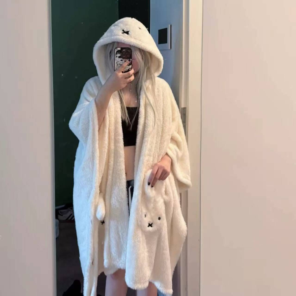 米菲兔連帽浴巾/S/M-細節圖3