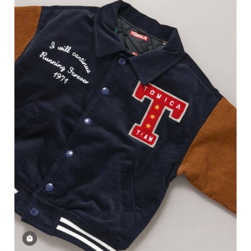 TOMICA多美卡車車重磅棒球外套/90-100/110-120/130-140-細節圖2
