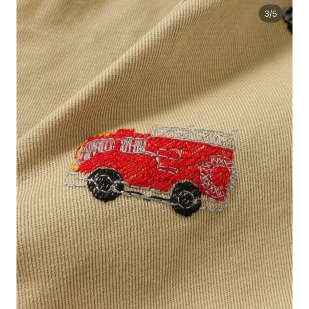 TOMICA多美卡滿印車車刺繡長褲/90/100/110/120/130-細節圖2