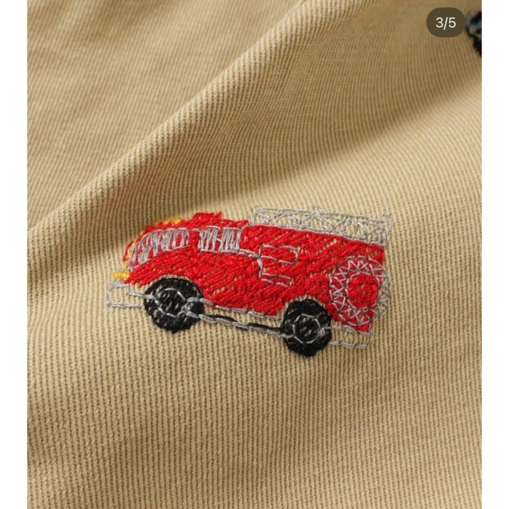 TOMICA多美卡滿印車車刺繡長褲/90/100/110/120/130-細節圖2