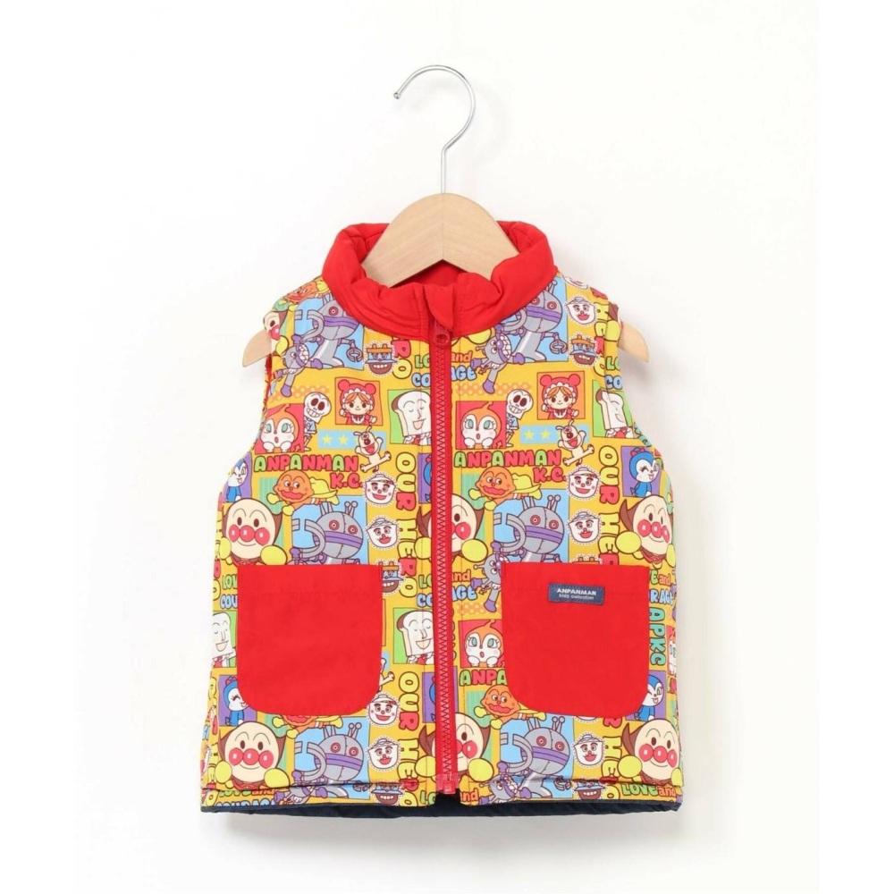 麵包超人雙面穿夾棉背心/90/100/110/120/130-細節圖4