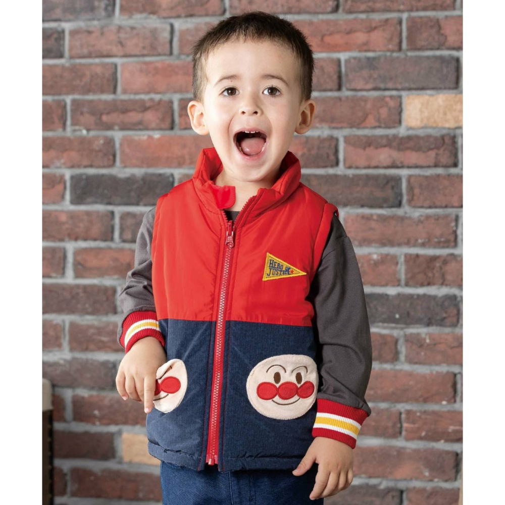 麵包超人雙面穿夾棉背心/90/100/110/120/130-細節圖11