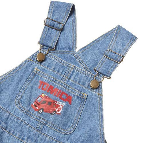 TOMICA多美卡車車牛仔吊帶褲/100/110/120-細節圖4