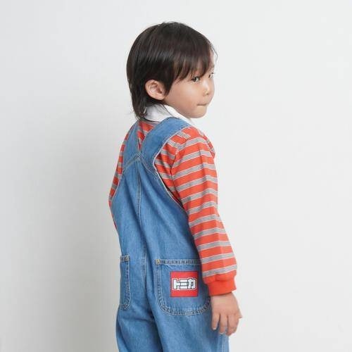 TOMICA多美卡車車牛仔吊帶褲/100/110/120-細節圖7