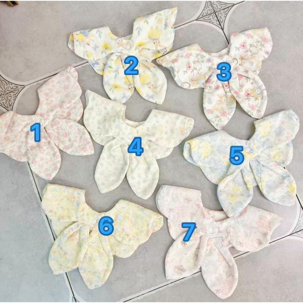 四層紗布手繪風滿印水手領口水巾-細節圖6