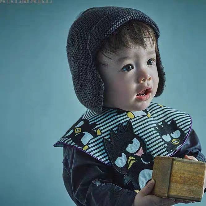 圓領造型口水巾/9色-細節圖2