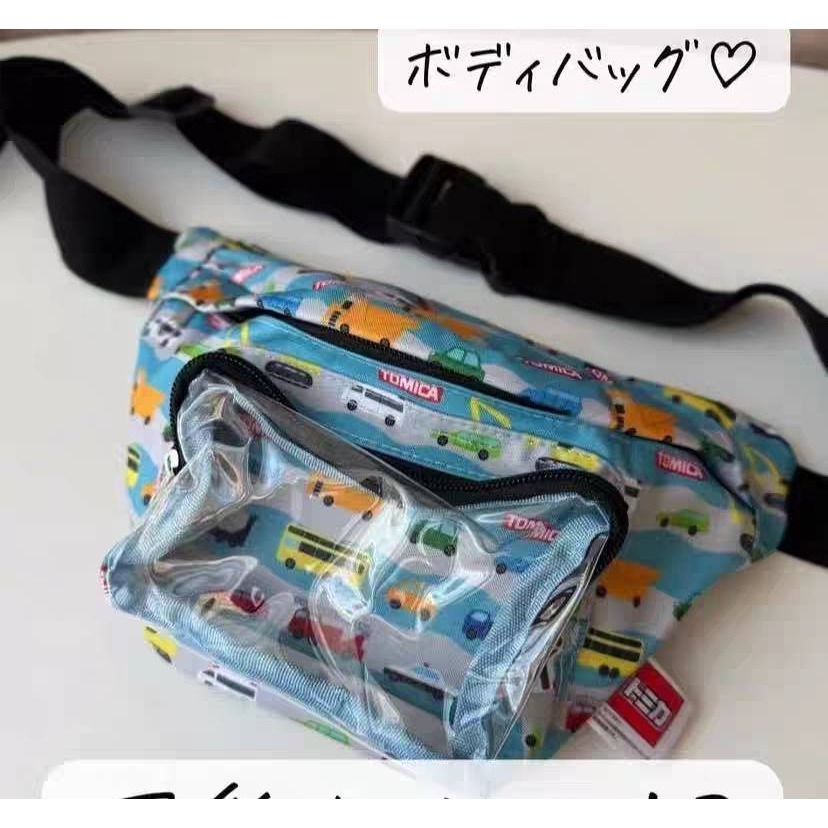 日單TOMICA多美卡車車斜背包兒童包包痛包24×13cm-細節圖3