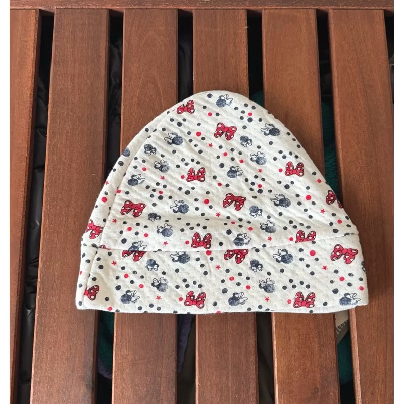 泰國購入 Mikey 米奇 米妮 冷帽 可愛 蝴蝶結 毛帽 滑雪 復古 帽子 棉料 保暖 爬山 露營 棉質-細節圖2