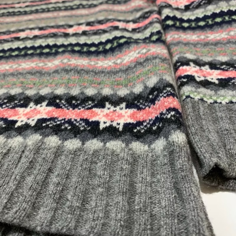 Beauty & Youth United Arrows 長袖毛衣 雪花 毛衣 雪花毛衣 復古 羊毛 聖誕毛衣 學院-細節圖4