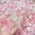 MUMU手作 多色透彩巴洛克花朵蝴蝶葉子樹脂配件 40g DIY奶油膠飾品手機殼裝飾配件 仿真黏土配件-規格圖6