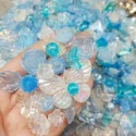 MUMU手作 多色透彩巴洛克花朵蝴蝶葉子樹脂配件 40g DIY奶油膠飾品手機殼裝飾配件 仿真黏土配件-規格圖6