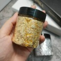 MUMU手作  罐裝碎金箔紙3g 銀箔紙 金箔 滴膠填充 封入物 UV膠閃片閃粉 美甲材料 手座材料 碎銀箔-規格圖4
