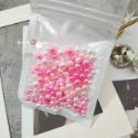 MUMU手作  10g 16g 12格 無孔幻彩漸變珍珠 幻彩混色珍珠 仿珍珠 滴膠擺台材料 DIY 五彩人魚珠-規格圖11