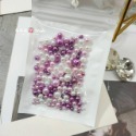 MUMU手作  10g 16g 12格 無孔幻彩漸變珍珠 幻彩混色珍珠 仿珍珠 滴膠擺台材料 DIY 五彩人魚珠-規格圖11