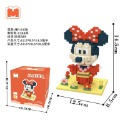 【現貨】積木 迪士尼積木 卡通積木  迷你積木 顆粒積木  DIY 手作 益智玩具 米奇 米妮 唐老鴨 史迪奇-規格圖11