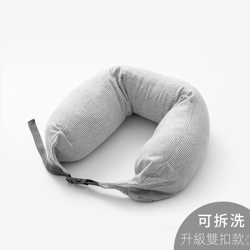 【升級雙扣款】可拆洗舒壓頸枕｜粒子填充柔軟支撐｜旅行長途睡眠救星-規格圖10